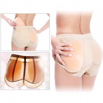 Shapewear Silicone Butt Pads Buttock Enhancer Underwear Silicone Padded Panties for Women - Skin - CL18ZURC075