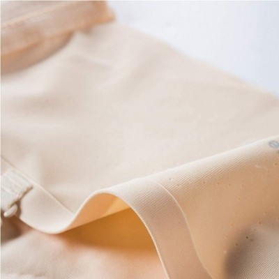 Bras Laxchic Ice Silk Air Bra Breathable Soft Tube for Women Sleep Comfortable with Removable Pads - Black+beige - CP190N49RM8