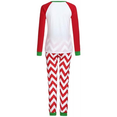 Sleep Sets Holiday Family Matching Pajamas Sets Adult Kids Pjs Sleepwear Blouse + Pants for Christmas Pjs Party - Women_red -...