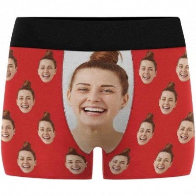 Boxers Custom Face Boxers Multi Girlfriend Faces Royal Personalized Face Briefs Underwear for Men - Multi 4 - CP18A49982T