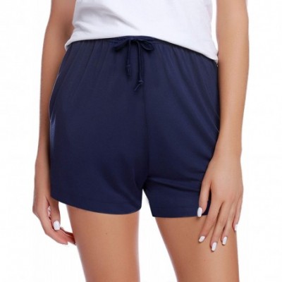 Bottoms Women's Sleep Shorts Cotton Stretchy Boxer Pajama Bottoms - All_navy - CE1908ER0IG