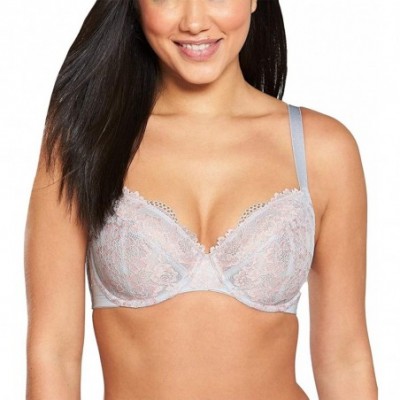 Bras Curves Claire 2-Tone Lace Non Padded Underwire Bra (D00768N) - Light Grey - CE18OE4E525