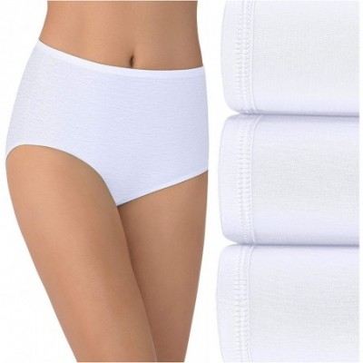 Panties Women's Illumination Brief Panties (Regular & Plus Size) - 3 Pack - Star White - CO196WH2WGE