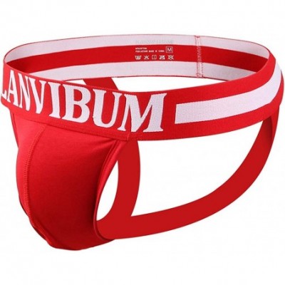 Boxer Briefs Men Sexy Underwear Letter Printed Boxer Briefs Shorts Bulge Pouch Underpants - Red - CA18WNMGWDA