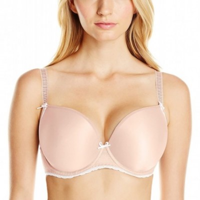 Bras Women's Deco Vibe Underwire Molded Plunge Bra With J-hook - Blush - C111O5PNRAR