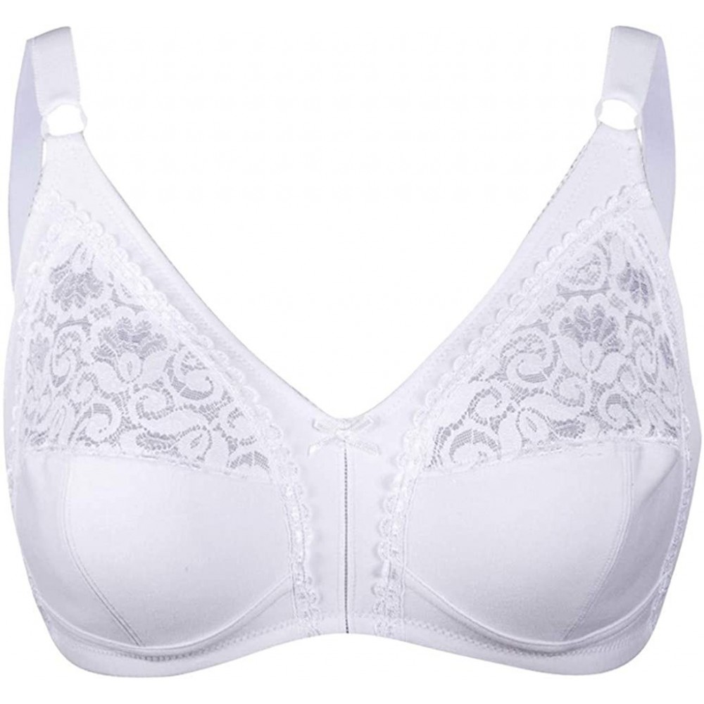 Accessories Women's Underwired Lace Bra Sexy Strappy Bralette Bustier Lingerie White - CR1973DDAS3