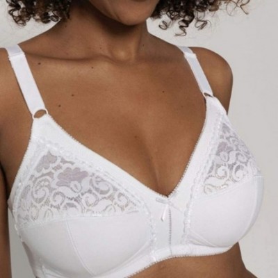 Accessories Women's Underwired Lace Bra Sexy Strappy Bralette Bustier Lingerie White - CR1973DDAS3