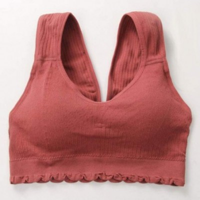 Camisoles & Tanks Sexy Tube Top Bra No Rims Underwears Vest Style Yoga Sports Base Underwears - Red - CK1908UXD49