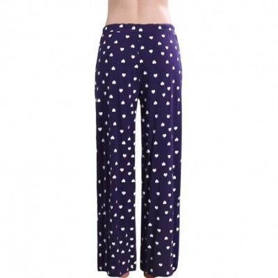 Bottoms Women's Stretch Knit Pajama Pants Modal Sleep Pant - Db Love Wide - CU18E370CIW