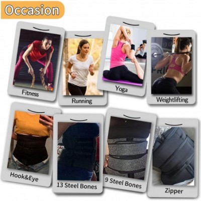 Shapewear Waist Trainer Corset Trimmer Belt for Women Alpha Therapy Waist Cincher Sauna Sweat Belt Sports Girdle Weight Loss ...