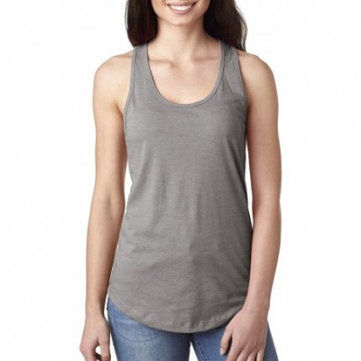 Camisoles & Tanks Good Vibes Only Womens Racerback Tank Top - Heather Grey - CL1858CSISH