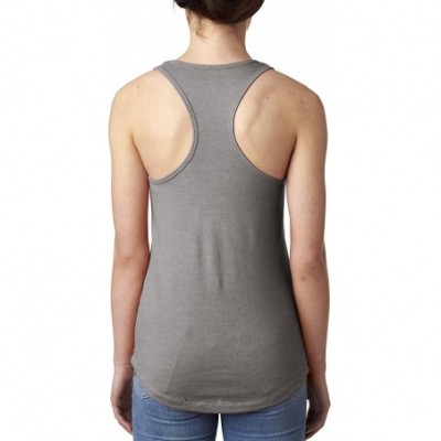 Camisoles & Tanks Good Vibes Only Womens Racerback Tank Top - Heather Grey - CL1858CSISH