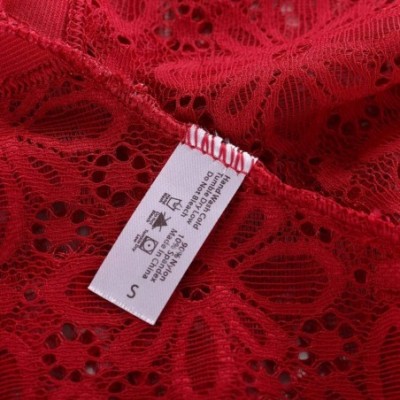 Thermal Underwear Fashion Fashion Sexy Lingerie Lace Brief Underpant Sleepwear Underwear - Red - CH19609YQ0N