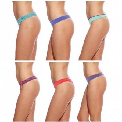 Panties Thongs Underwear Panties for Women (Pack of 6) - Group 1 - 6 Pack - CY12EBIZ9LN