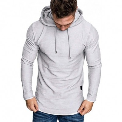 Boxer Briefs Fashion Men's Hoodie Gym Fitness Workout Loose Short Sleeve - Slimming Polyester Technology Lightweight Muscle T...