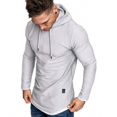 Boxer Briefs Fashion Men's Hoodie Gym Fitness Workout Loose Short Sleeve - Slimming Polyester Technology Lightweight Muscle T...