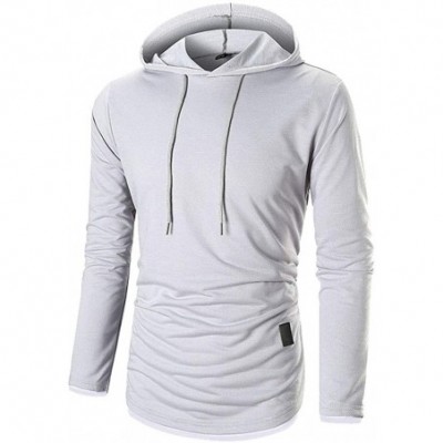 Boxer Briefs Fashion Men's Hoodie Gym Fitness Workout Loose Short Sleeve - Slimming Polyester Technology Lightweight Muscle T...