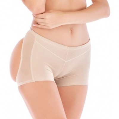 Shapewear Womens Butt Lifter Boy Shorts Shapewear Butt Enhancer Control Panties - Nude - C2120SBQWD1