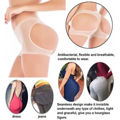 Shapewear Womens Butt Lifter Boy Shorts Shapewear Butt Enhancer Control Panties - Nude - C2120SBQWD1