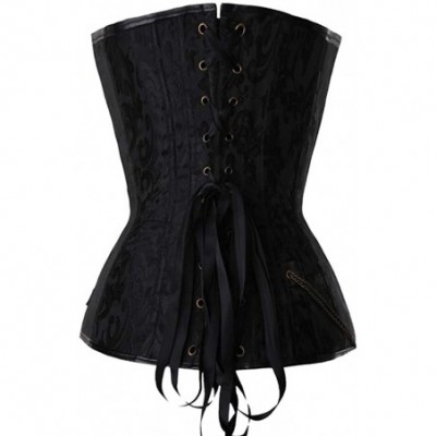 Bustiers & Corsets Women Waist Trainer Corsets Steampunk Bustiers Plus Size Body Shaperwear for Party Date Working - Black - ...