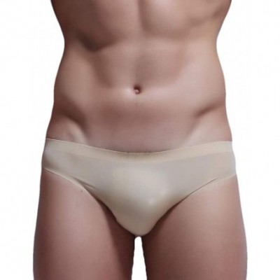 Briefs Men Ice Silk Underwear Seamless Low Waist See Through Brief - 5 - C719DZ7Z36K