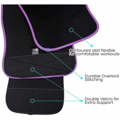 Shapewear Women Waist Trimmer Belt - Waist Trainer Eraser Hot Sauna Sweat Belly Band for Weight Loss - Purple - CT18IG5AQ2N