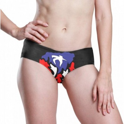 Panties Women Funny Briefs Retro Puerto Rico Flag Soft Invisible Seamless Underwear Panties - Puerto Rico - CS18ZW6WR8L