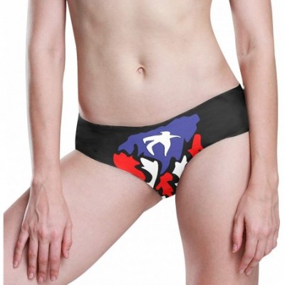 Panties Women Funny Briefs Retro Puerto Rico Flag Soft Invisible Seamless Underwear Panties - Puerto Rico - CS18ZW6WR8L