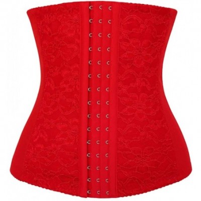 Bustiers & Corsets Women's Lace Waist Trainer Cincher Women Shapers Slimming Corset Underbust-b-XL - B - CH18ACGD29A