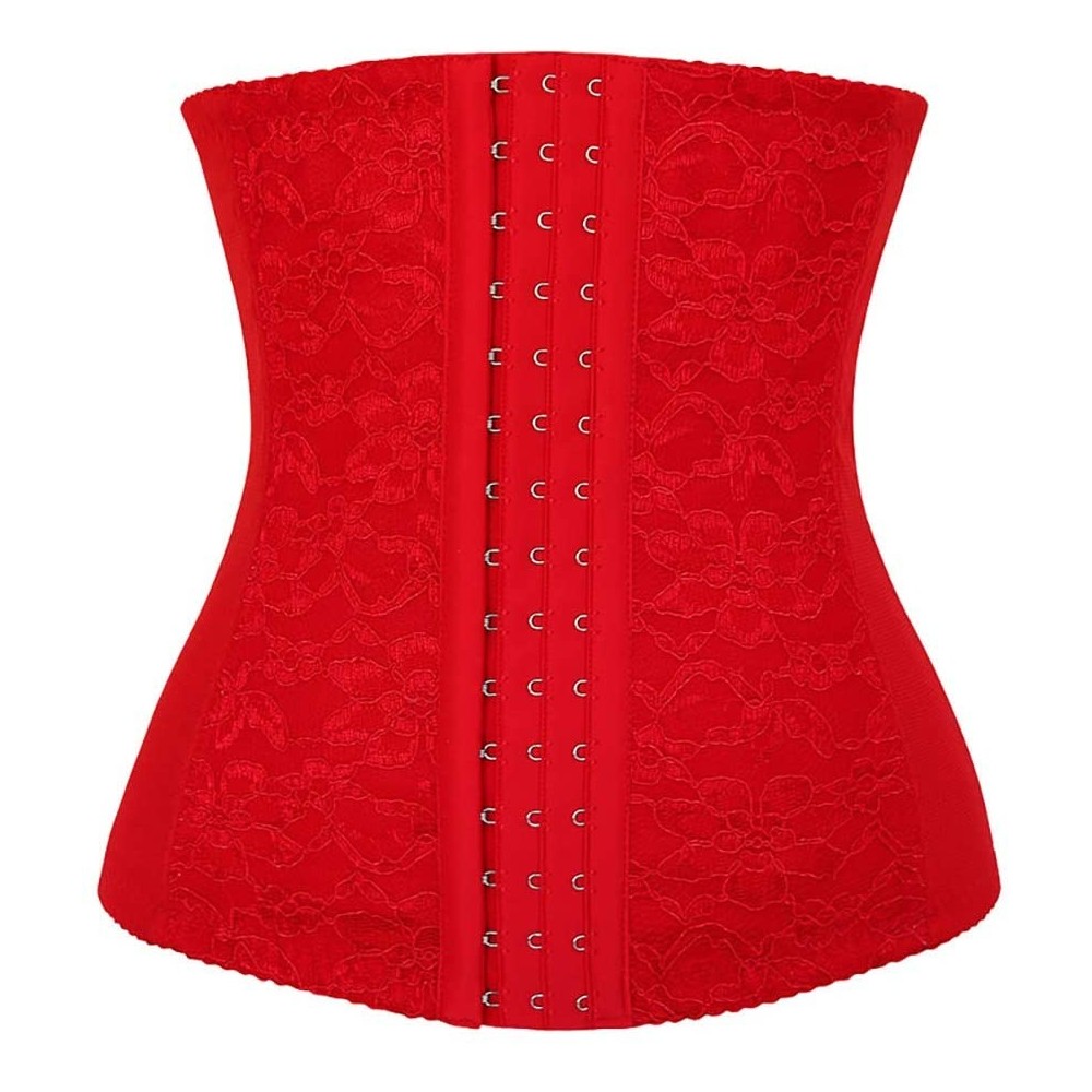 Bustiers & Corsets Women's Lace Waist Trainer Cincher Women Shapers Slimming Corset Underbust-b-XL - B - CH18ACGD29A