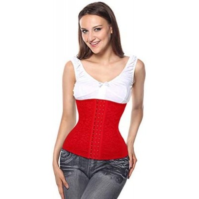 Bustiers & Corsets Women's Lace Waist Trainer Cincher Women Shapers Slimming Corset Underbust-b-XL - B - CH18ACGD29A