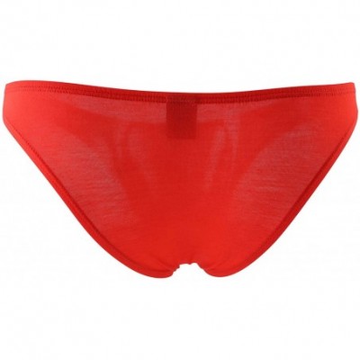 G-Strings & Thongs Men's High-Leg Opening Bikini Underwear Sexy Brazilian Back Mens Underwear - Wh+re+bu - CO18X95CM3K