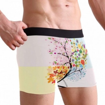 G-Strings & Thongs Men's Boxers Briefs Men Boxer Shorts Mens Trunks Tropical Surfing with Palm Trees - Snowflake Four Season ...