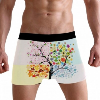 G-Strings & Thongs Men's Boxers Briefs Men Boxer Shorts Mens Trunks Tropical Surfing with Palm Trees - Snowflake Four Season ...