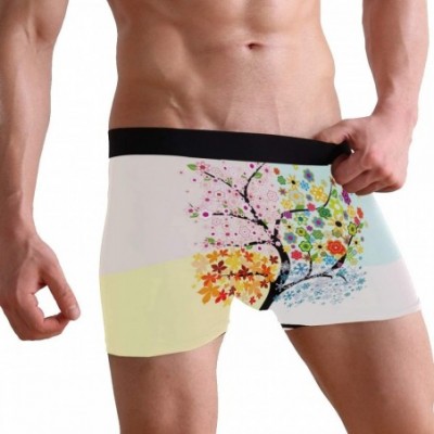 G-Strings & Thongs Men's Boxers Briefs Men Boxer Shorts Mens Trunks Tropical Surfing with Palm Trees - Snowflake Four Season ...