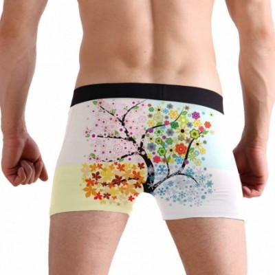 G-Strings & Thongs Men's Boxers Briefs Men Boxer Shorts Mens Trunks Tropical Surfing with Palm Trees - Snowflake Four Season ...