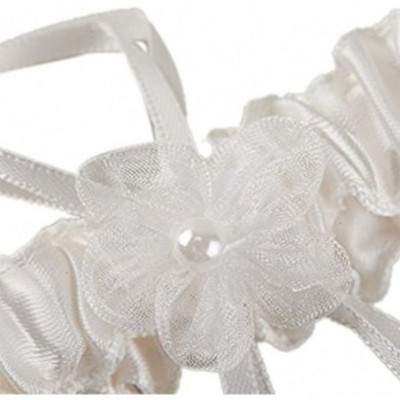 Garters & Garter Belts Wedding Bridal Garter Belt Bridesmaids Legs Belt Prom Vintage for Women Lady Party Set of 2 - Beige - ...