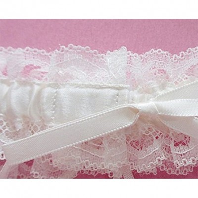 Garters & Garter Belts Wedding Bridal Garter Belt Bridesmaids Legs Belt Prom Vintage for Women Lady Party Set of 2 - Beige - ...