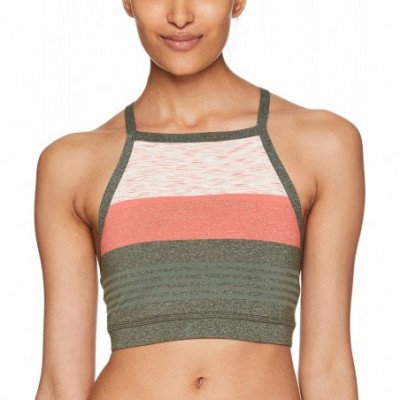 Bras Womens Alois Bralette - Forest Heather Stripe - CL182XNK6WT