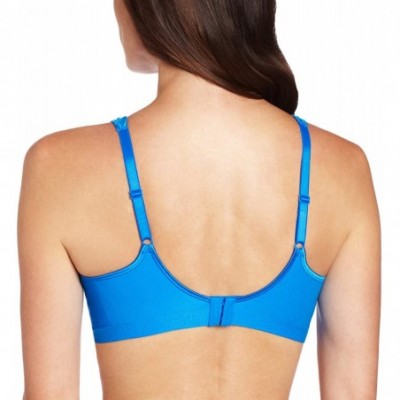 Bras Women's Comfort Revolution Underwire Bra with Smart Sizes - Electric Blue - CT11ISXF33H