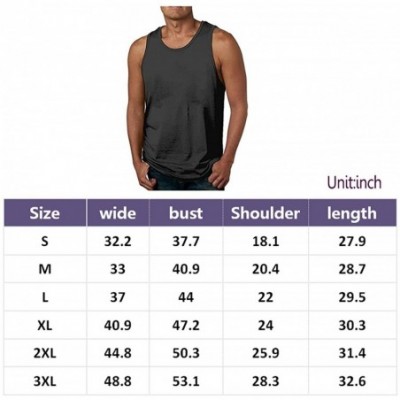 Undershirts Men's 100% Cotton Logo with Mercyful Fate Melissa Fitness Sleeveless Tanks T Shirts - Deep Heather - C5198QZT4YK