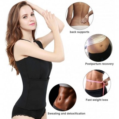 Shapewear Waist Trainer Sweat Vest for Women Shapewear Corset Body Shaper Waist Trimmers Waist Cincher for Weight Loss - Blac...