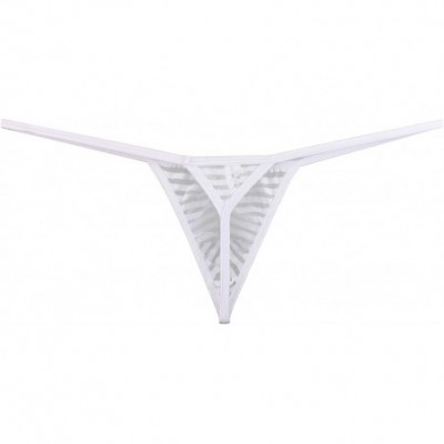 G-Strings & Thongs Men's Sexy Pouch G String Low Rise Y-Back Thong Underwear - 3 Pack - CD1935EZOQX