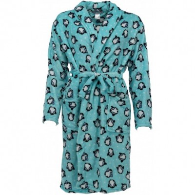 Robes Women's Patterned Plush Robe with Bonus Socks - CT192LRZKGO