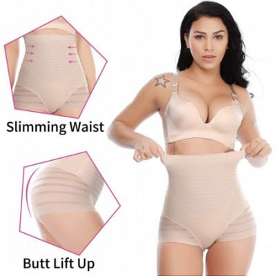 Shapewear Seamless Hi-Waist Body Shaper Tummy Control Panties Girdle Panty Slimming Underwear Butt Lifter Shapewear - Nude(4b...