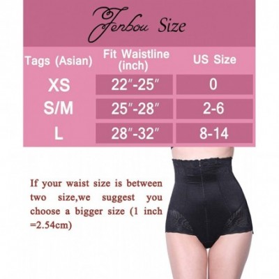 Shapewear Tummy Control Shapewear Body Shaper Butt Lifter Waist Trainer High Waisted Shaper Slimming Panties for Women - Blac...