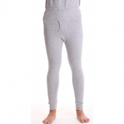 Thermal Underwear Double Layer Thermal Underwear Set for Men Heavy Weight Long Johns - Grey - CE18IGK3AD8