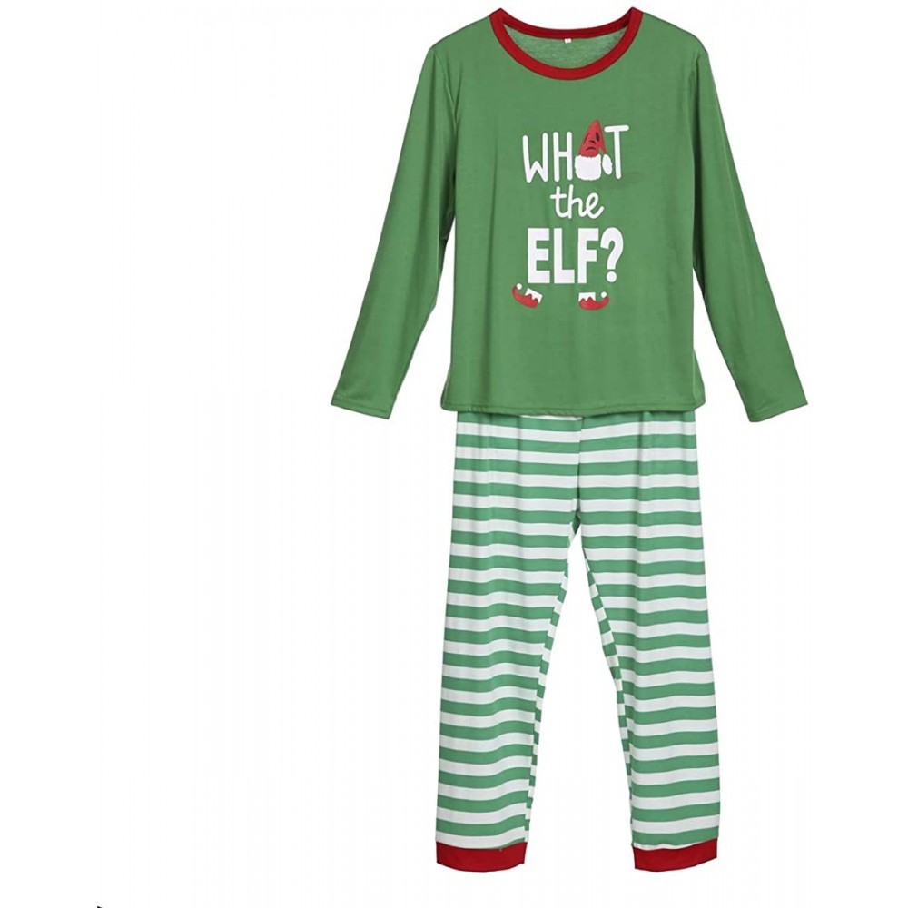 Sleep Sets Christmas Family Matching Xmas Pajamas Set Adults Men Women Kids Sleepwear Nightwear Autumn Winter (Green 2- Men-X...