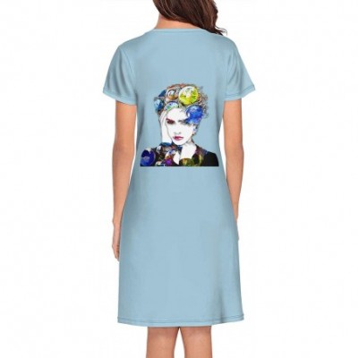 Nightgowns & Sleepshirts Madonna-Erotica-Single-Logo- Sexy Nightgowns Long Nightdress Sleepshirts Sleepwear for Women Girls -...