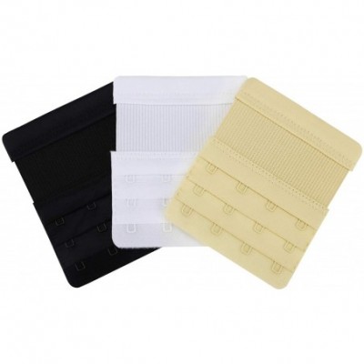 Bras 4Hook Bra Extenders low back bra converter Soft Elastic Band Bra Straps 3pcs - C518AZRM76G